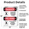 Signmission 18 in H x 12 in W, Plastic, Rectangle, Confined Space Do Not Enter Bilingual OS-2PACK-DS-P-1218-VS-1083 - alternate 7